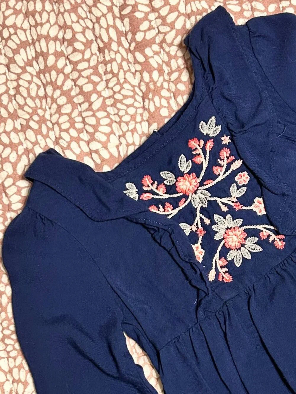 OshKosh B'Gosh Navy Blue Embroidered Dress Size 3T